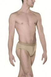 Wear Moi full seat dancebelt with padded front panel and smooth silhouette for male dancers