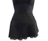 12” Georgette Adult Wrap Skirt Bottoms Body Wrappers Adult P/S Black
