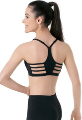 Adjustable Strap Racerback Bra Tops Balera Child M Black
