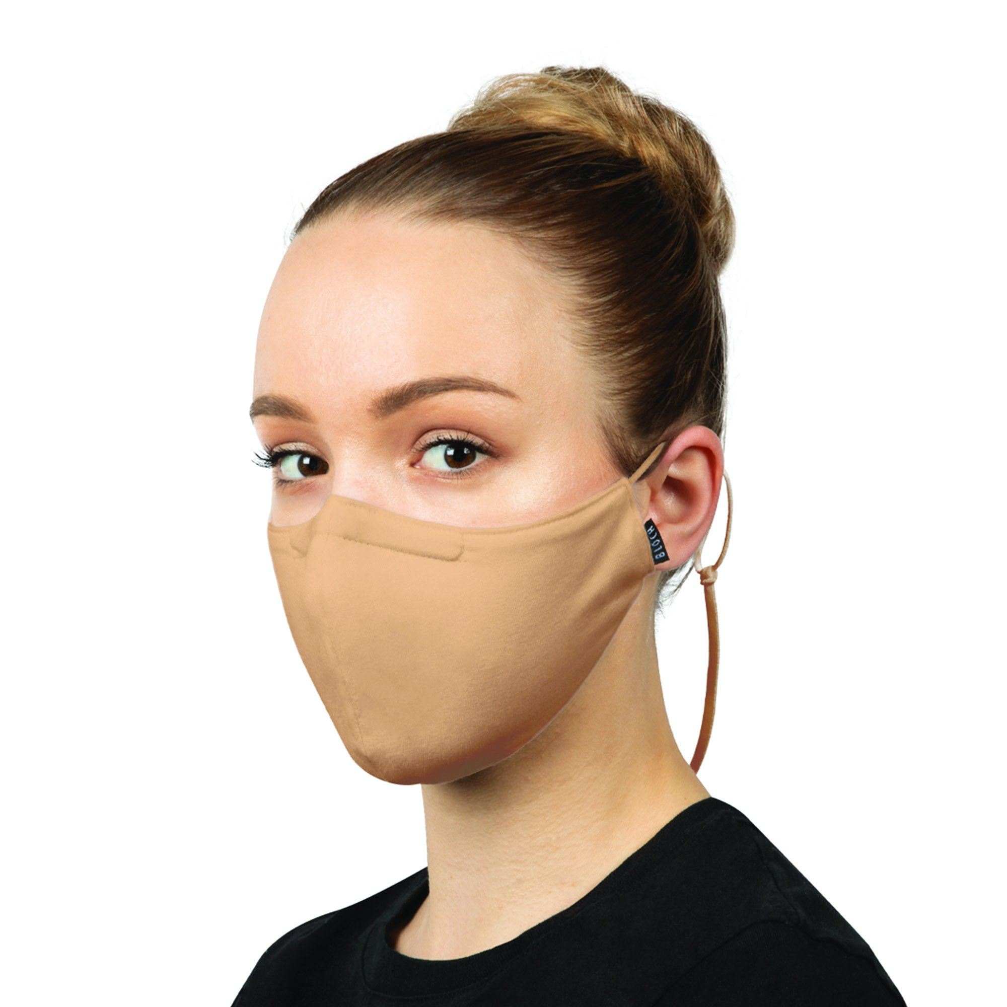 B-Safe Adult Face Mask w/Lanyard 3 Pack Dance & Fitness Accessories Bloch Sand