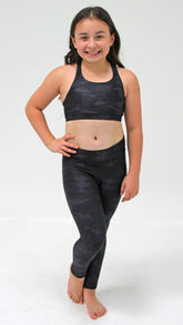 Candy Pink Black Camo Leggings