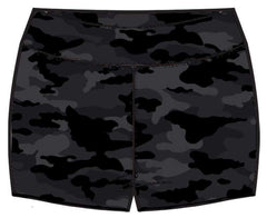 Black Camo Sport Short Bottoms Candy Pink