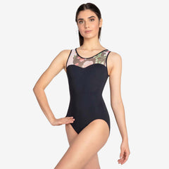 Só Dança "Chiara" Adult Flower Mesh Leotard