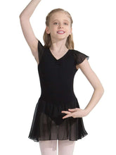 Skirted Leotard - Child Lined Flutter Sleeve Dress