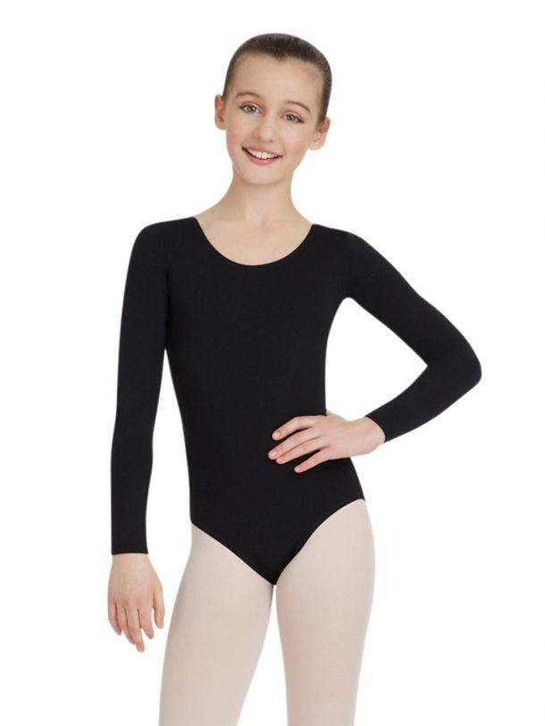 Child Long Sleeve Leotard Leotards Capezio Child T Black
