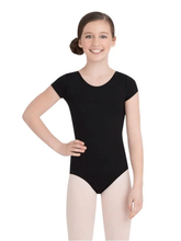 Child Short Sleeve Leotard Leotards Capezio Child T Black