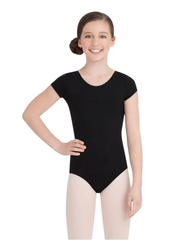 Child Short Sleeve Leotard Leotards Capezio Child T Black