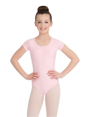 Child Short Sleeve Leotard Leotards Capezio Child T Pink