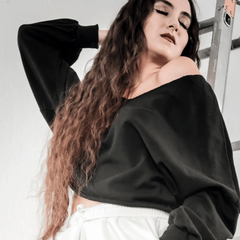 Crop Dance Maxi Sweatshirt Tops Non Posso, Ho Danza