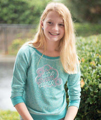 Dare, Dream, Dance - Girls French Terry Pullover Tops Covet Dance