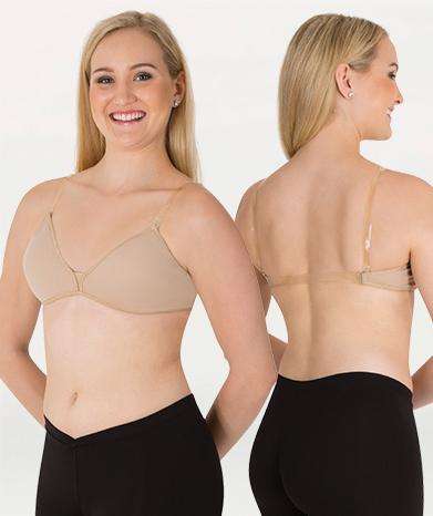 Deep Plunge Removable Padded Cup Convertible Bra Undergarments Body Wrappers Adult XS Nude