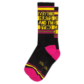Everything Hurts and I'm Dying socks - Black