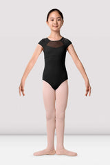 Girls Flower Burst Cap Sleeve Leotard Leotards Mirella