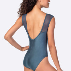 Só Dança "Haissa" Shimmer Adult Leotard w/Soft Mesh Straps
