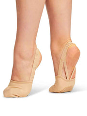 Half Sole Turners - Hanami Pirouette Canvas Adult Lyrical Shoe Lyrical Shoes Capezio Petite Nude