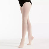 Kids Intermediate Footed Dance Tights Tights Silky Dance Child 1-2 Theatrical Pink