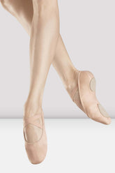 Ladies Infinity Stretch Canvas Ballet Shoes Ballet Shoes Bloch Adult 2 Width-B Pink