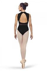 Ladies Solene High Neckline Open Back Tank Leotard Leotards Bloch Adult P Black