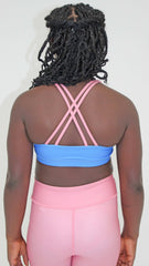 Marine Ombre Sport Bra Top Tops Candy Pink