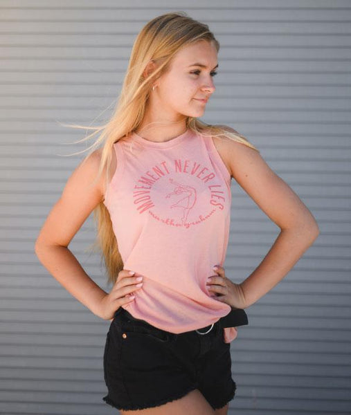 Movement Never Lies - Slit Back Tank – Texas Dance Supply