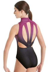Ombre Back Cutout Leotard Leotards Balera Child M Mulberry