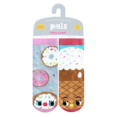 Pals Kids Mismatched Crazy Fun Socks Socks Two Left Feet Donut & Ice Cream Ages 1-3