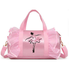 Pink Ballerina Satin and Lace Duffel Bags Nutcracker Ballet Gifts