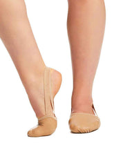 Half Sole Turners - Pirouette II Leather Adult Lyrical Shoe Lyrical Shoes Capezio X-Small Nude