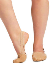 Half Sole Turners - Pirouette II Leather Adult Lyrical Shoe Lyrical Shoes Capezio X-Small Nude