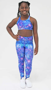 Candy Pink Purple Galaxy Leggings