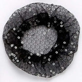 Sequin Accent Bun Cover Hair Accessories Dasha Designs Black