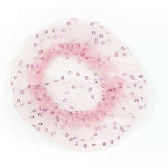Sequin Accent Bun Cover Hair Accessories Dasha Designs Pink