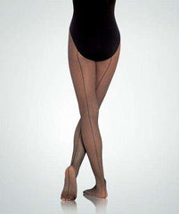 TotalSTRETCH® Seamed Adult Fishnet Tights Tights Body Wrappers Adult S Black