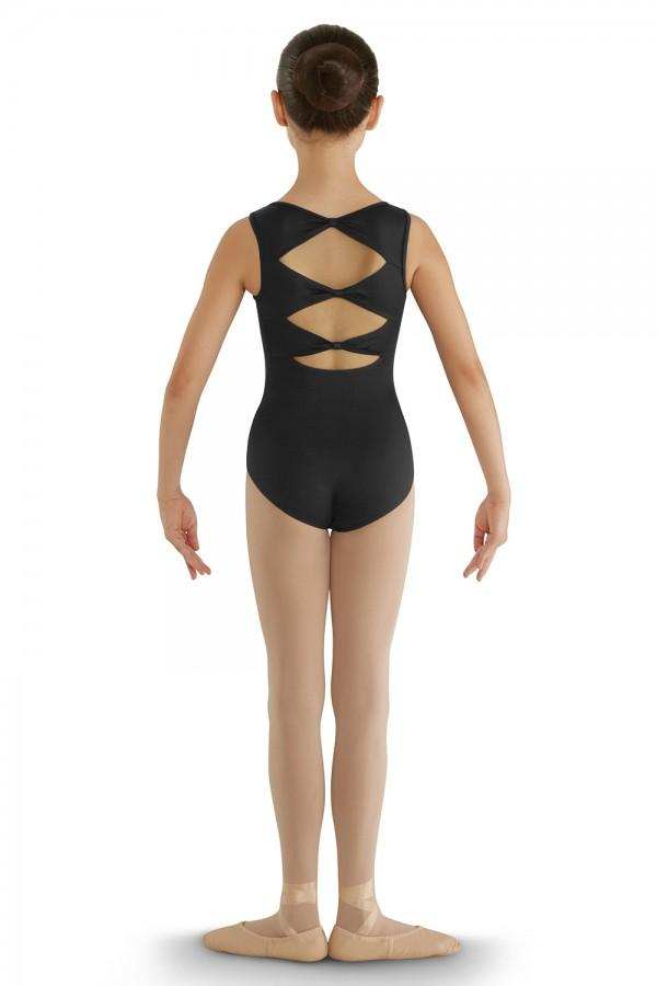 Triple Bow Back Child Tank Leotard Leotards Bloch Child 6X-7 Black