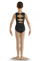 Triple Bow Back Child Tank Leotard Leotards Bloch Child 6X-7 Black
