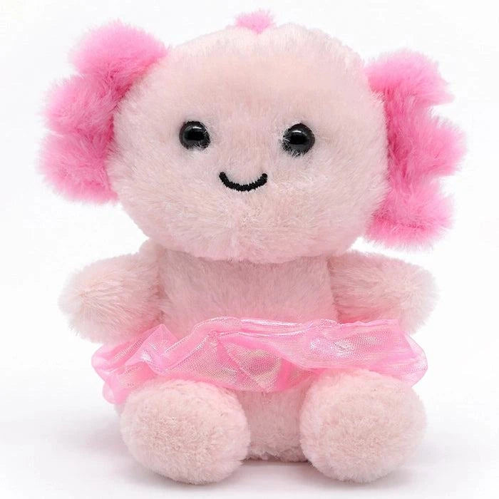 Dasha Designs Axolotl Nuggetz Plush | Soft Pink Ballet Axolotl with Organza Tutu