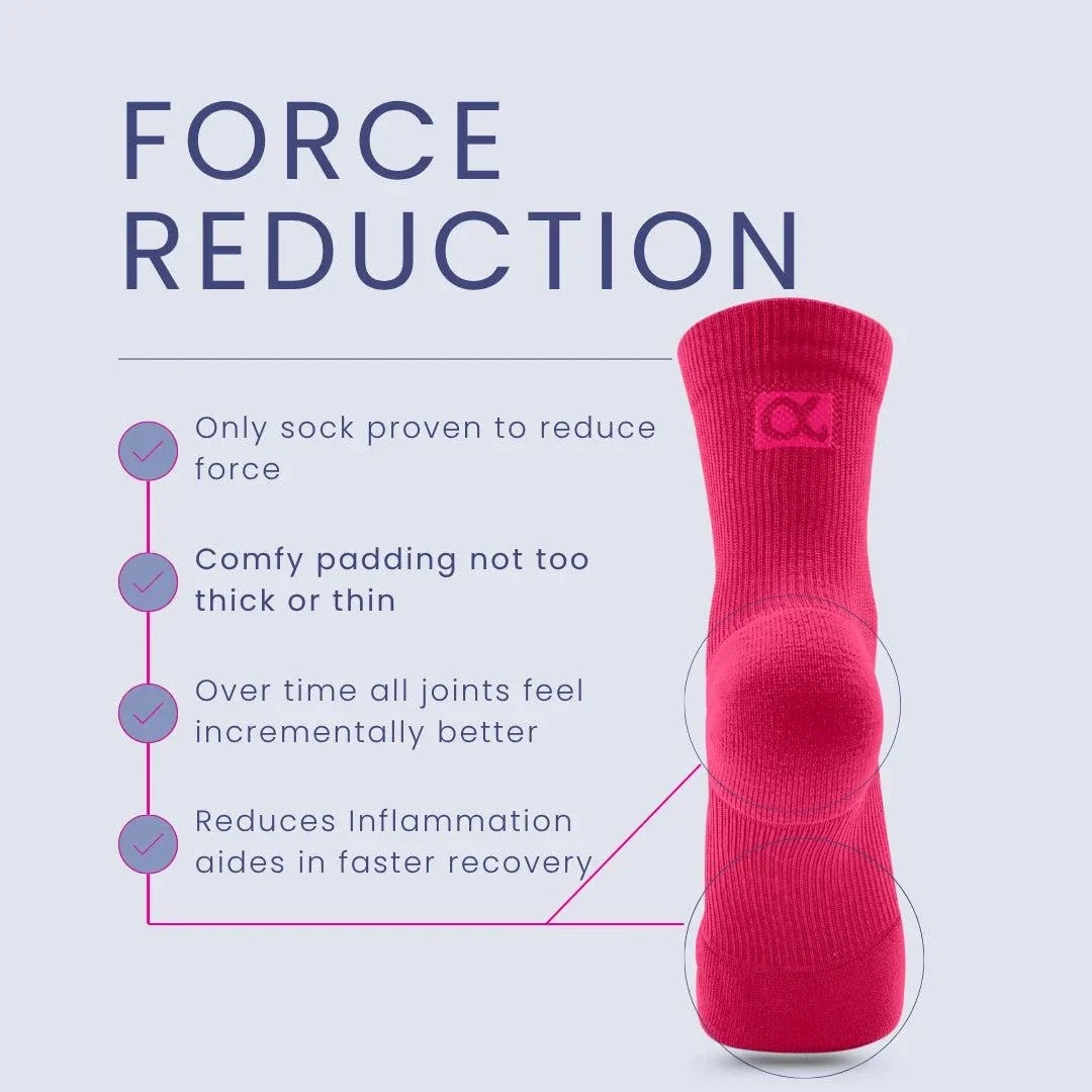 Apolla Performance Shock Crew Compression Socks 20-30mmHg with arch support and ankle stability for all-day comfort