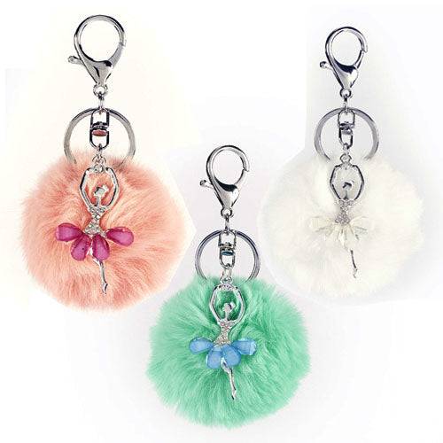 Dance Keychain - Plush Ball Ballet Dancer