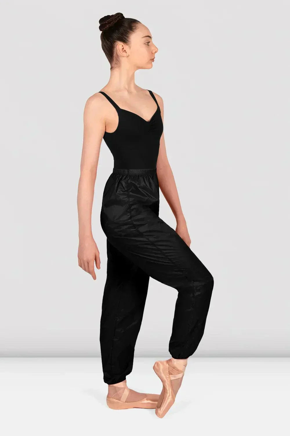 Bloch P5502G Girls Trash Bag Pants Ripstop Black Side