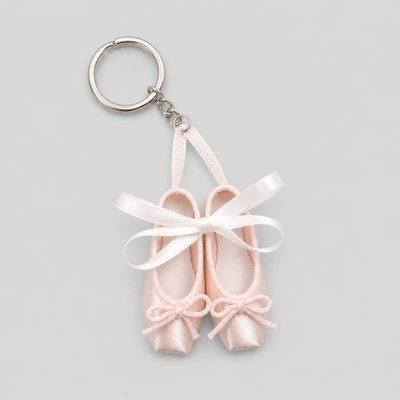 Fresh Ballet Pointe Shoe Keychain – mini ballet shoe bag charm