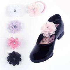 Dasha Designs 3021 Chiffon Flower Tapties – handmade chiffon tap shoe flowers