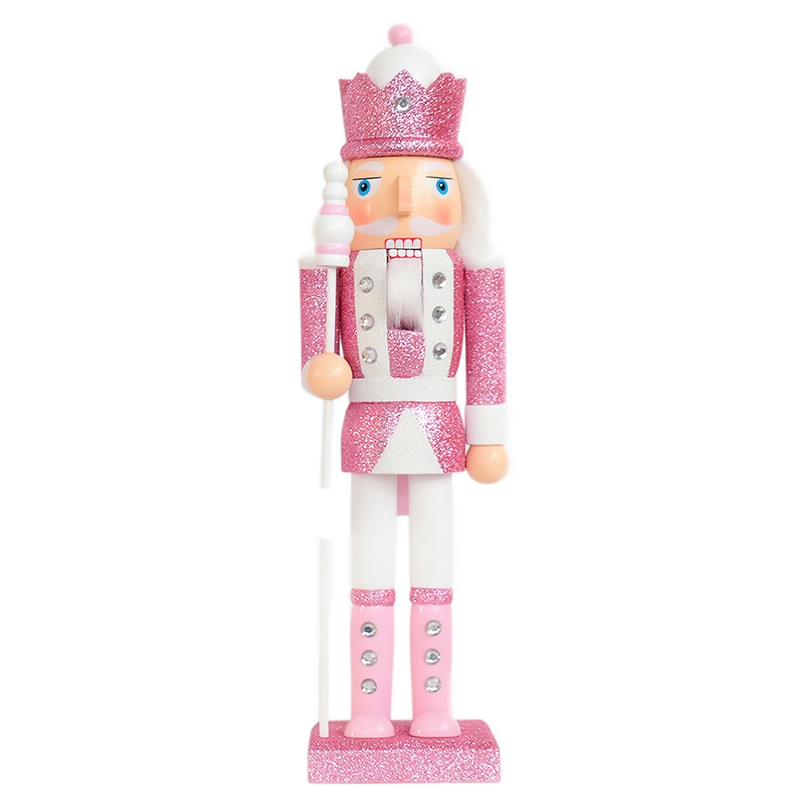 Pink Splendor 15-Inch Wooden Nutcracker