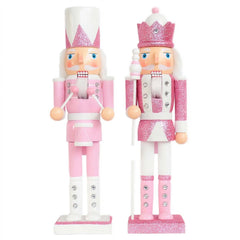 Pink Splendor 15-Inch Wooden Nutcracker