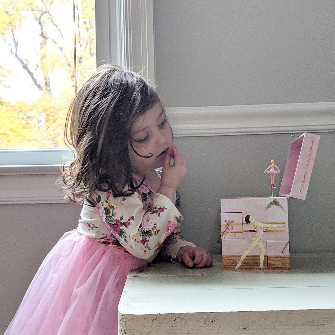 Enchantmints Ballet School Musical Jewelry Box with twirling ballerina