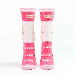 Kids Socks - Sugar Plum Fairy Ballerina I Love Ballet Pink
