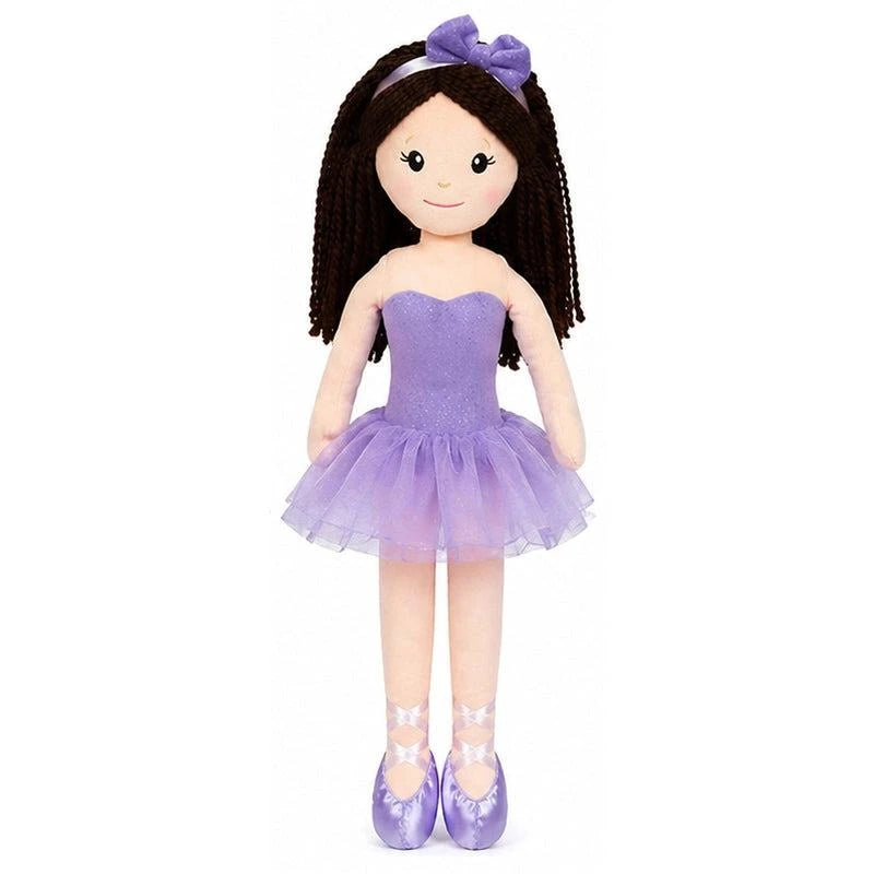 Ballerina Dolly Plush – 15" Soft Ballet Doll with Organza Tutu