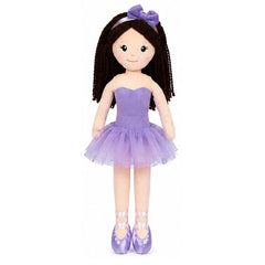 Ballerina Dolly Plush – 15" Soft Ballet Doll with Organza Tutu
