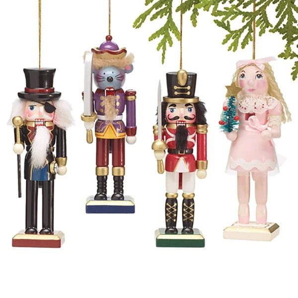 Nutcracker Ornaments (Set of 4) - Dasha Designs 6072