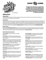 Covet Dance Battle Cards Rules