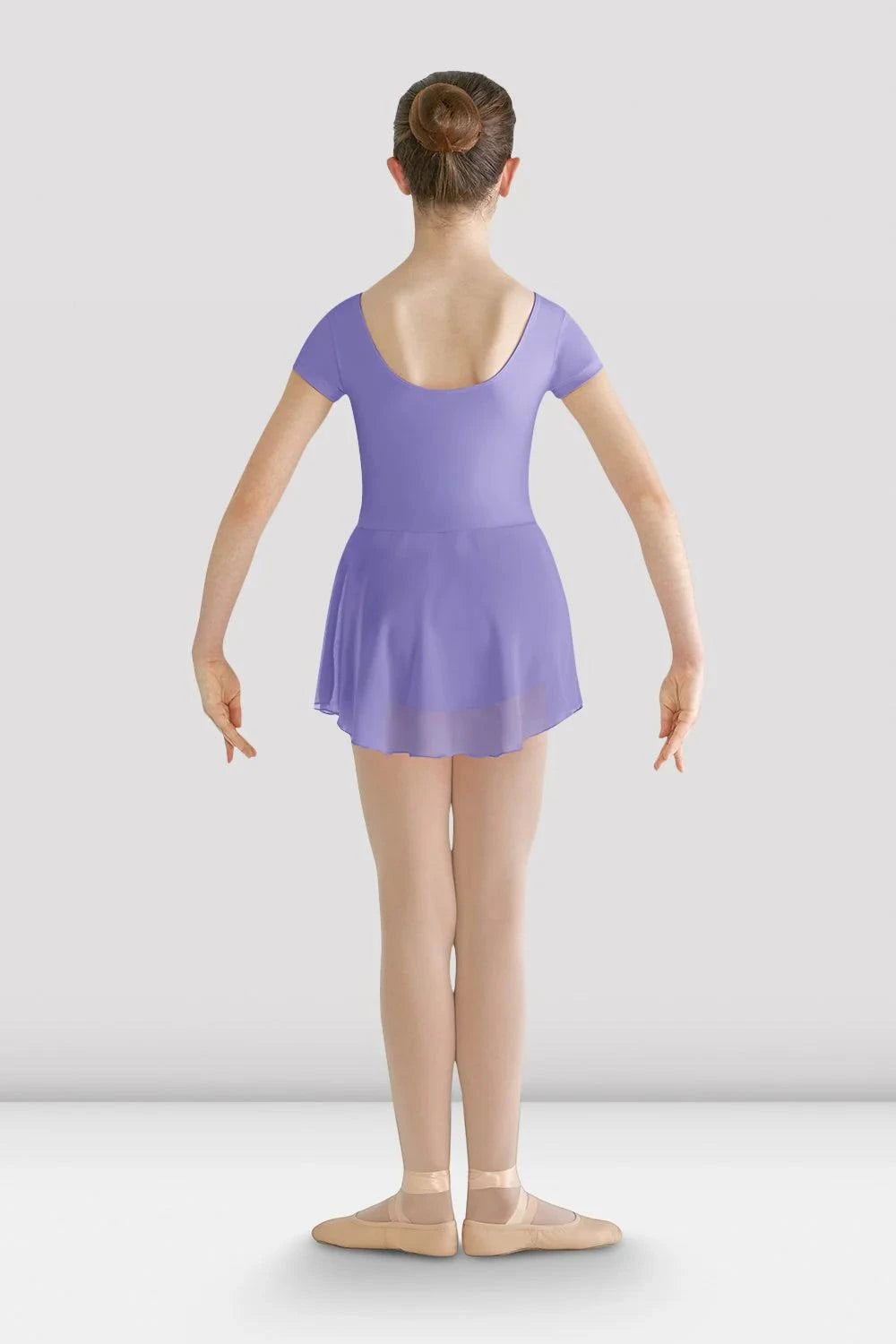 Bloch Girls Prisha Short Sleeve Skirted Leotard CL8262 | Classic Georgette Dance Dress
